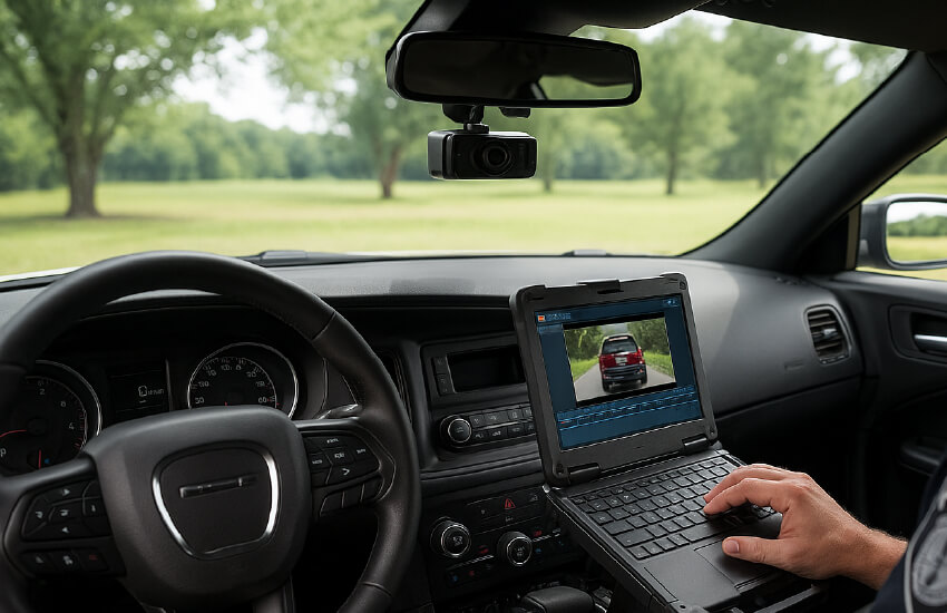 Webbing's cellular connectivity for police dashcams