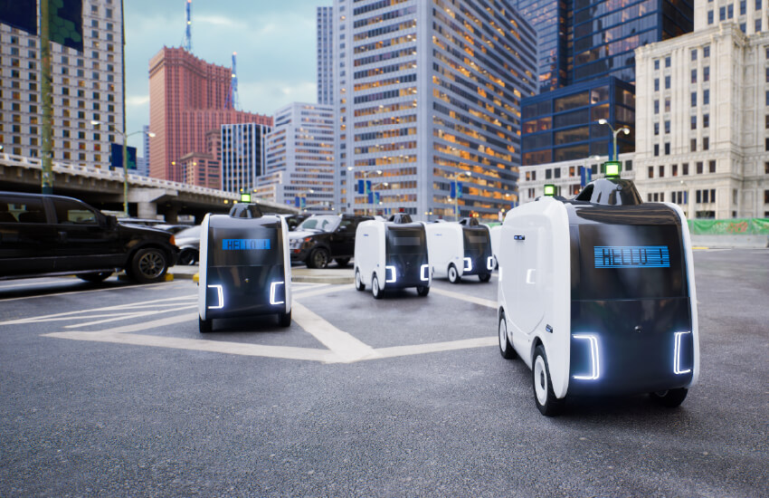 Webbing's cellular connectivity for Delivery Robots and Autonomous Vehicles for last mile delivery