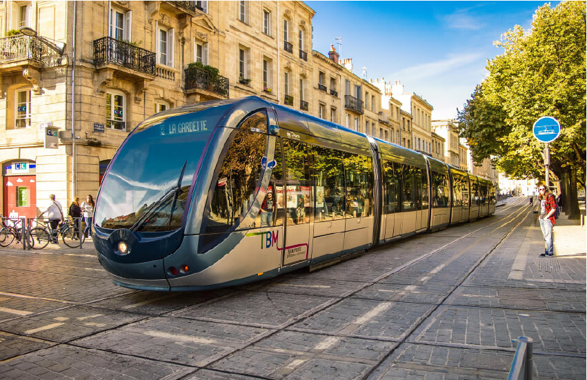 Transit signal priority allows buses and trams to request green lights by communicating with infrastructure via a cellular network